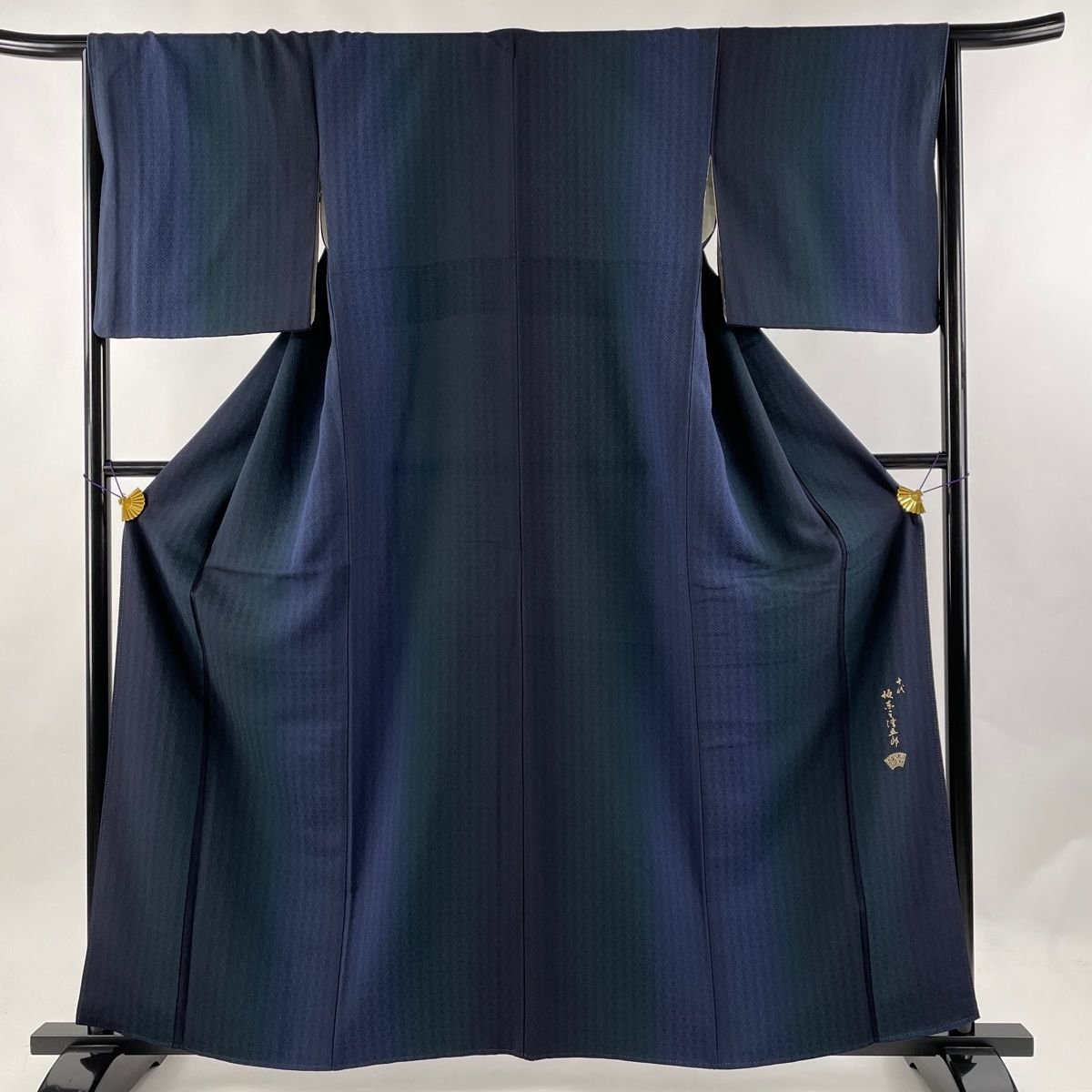 小紋 身丈155cm 裄丈66.5cm M 正絹 美品 名品