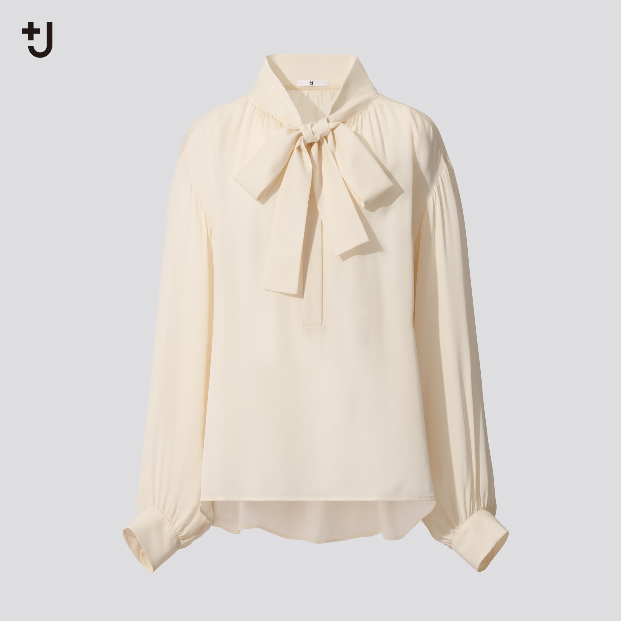 UNIQLO シルクギャザーブラウス　新品