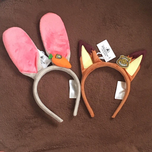 上海ディズニー ズートピア ジュディ ニック カチューシャ