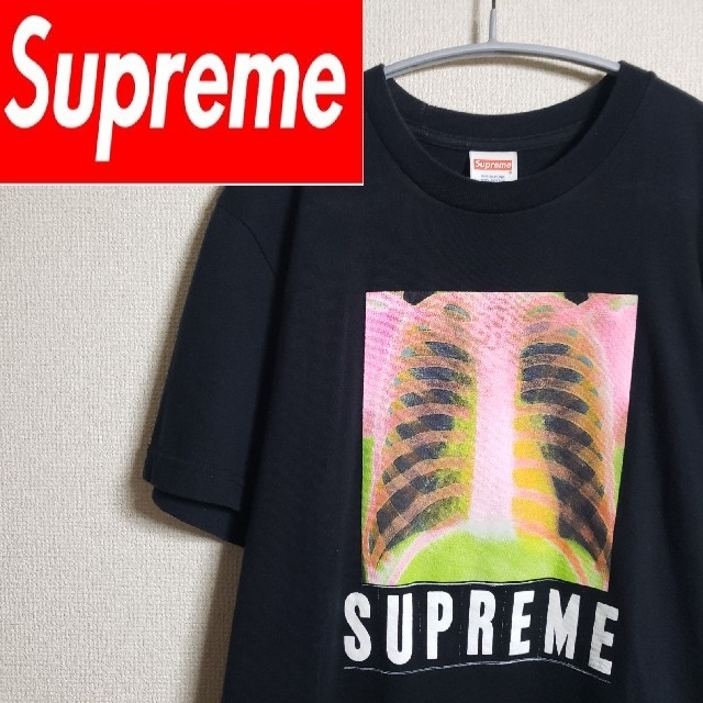 シュプリーム プリント デカロゴ X-Ray Tシャツ レントゲン X線