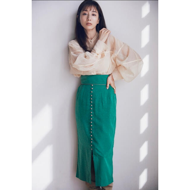 田中みな実×CLANE クラネ　JACQUARD FLOWERS SKIRT
