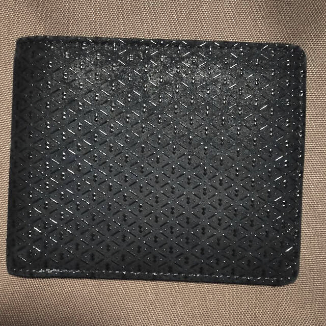 印伝 財布  ネイビー
