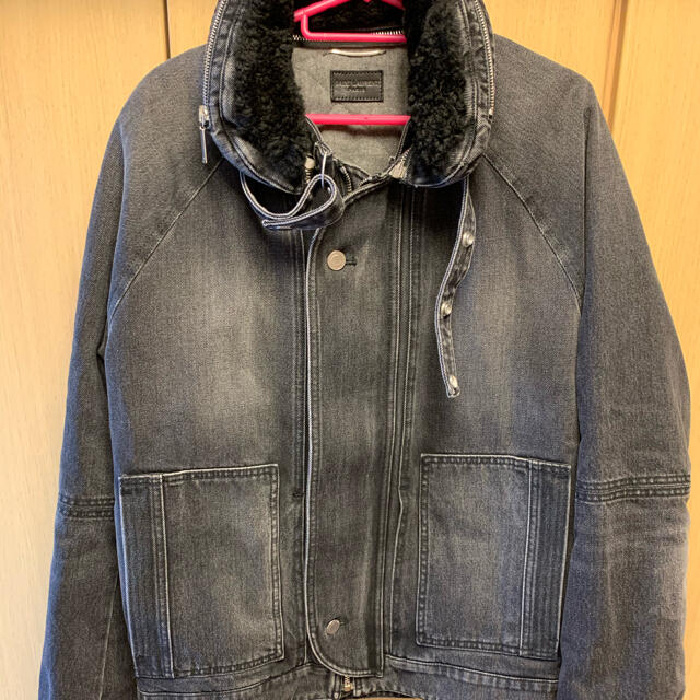 正規 18AW Saint Laurent サンローラン ボア デニムジャケット