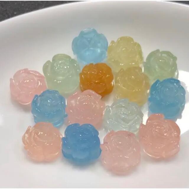 ミックスベリル　可愛い　お花♡ 15粒