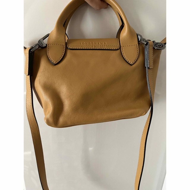 美品ロンシャン　2wayミニバッグ　ハニー