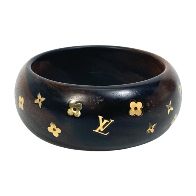 ルイヴィトン LOUIS VUITTON シルヴァニア ウッド M65939 モノグラム バングル ウッド ブラック