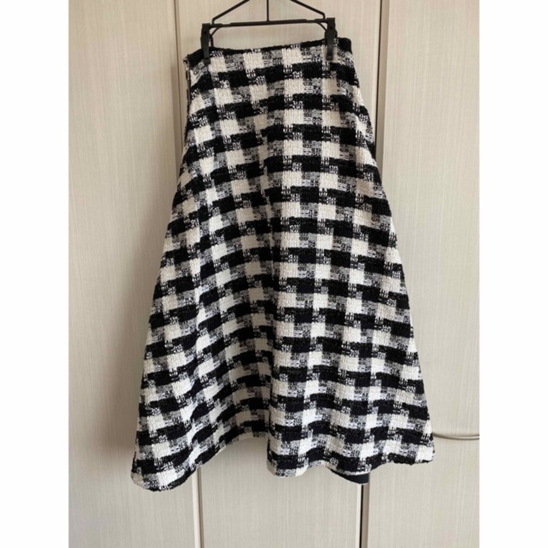 madisonblue  FLARE SK CHECK TWEED