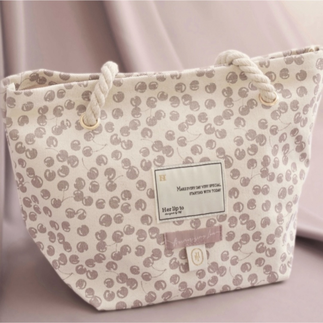 HLT Cherry Tote Bag Herlipto チェリートート