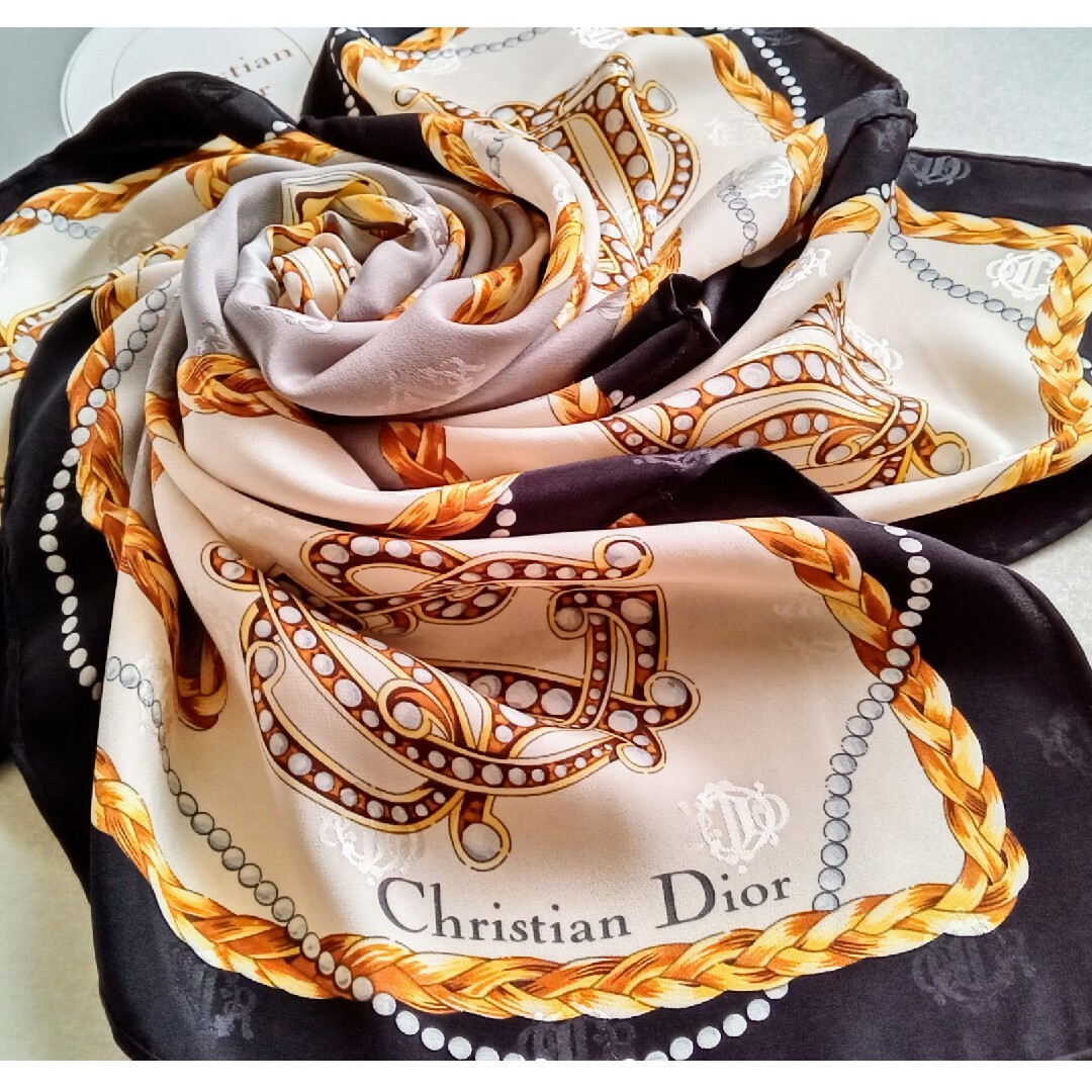 クリスチャンディオール＊ChristianDior＊シルクスカーフ②