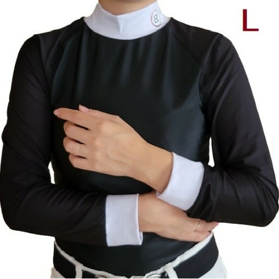 LA RUE　 長袖テクニカルショーシャツ　L　乗馬ウェア　乗馬用品　馬術