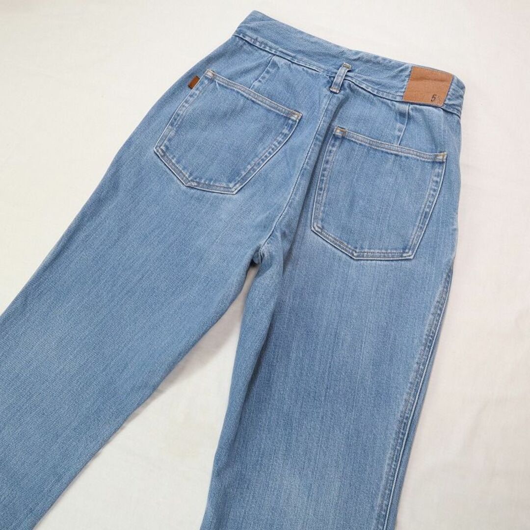 スピックアンドスパン 5 1/2 ビューティーライン スリットデニム26 S相当