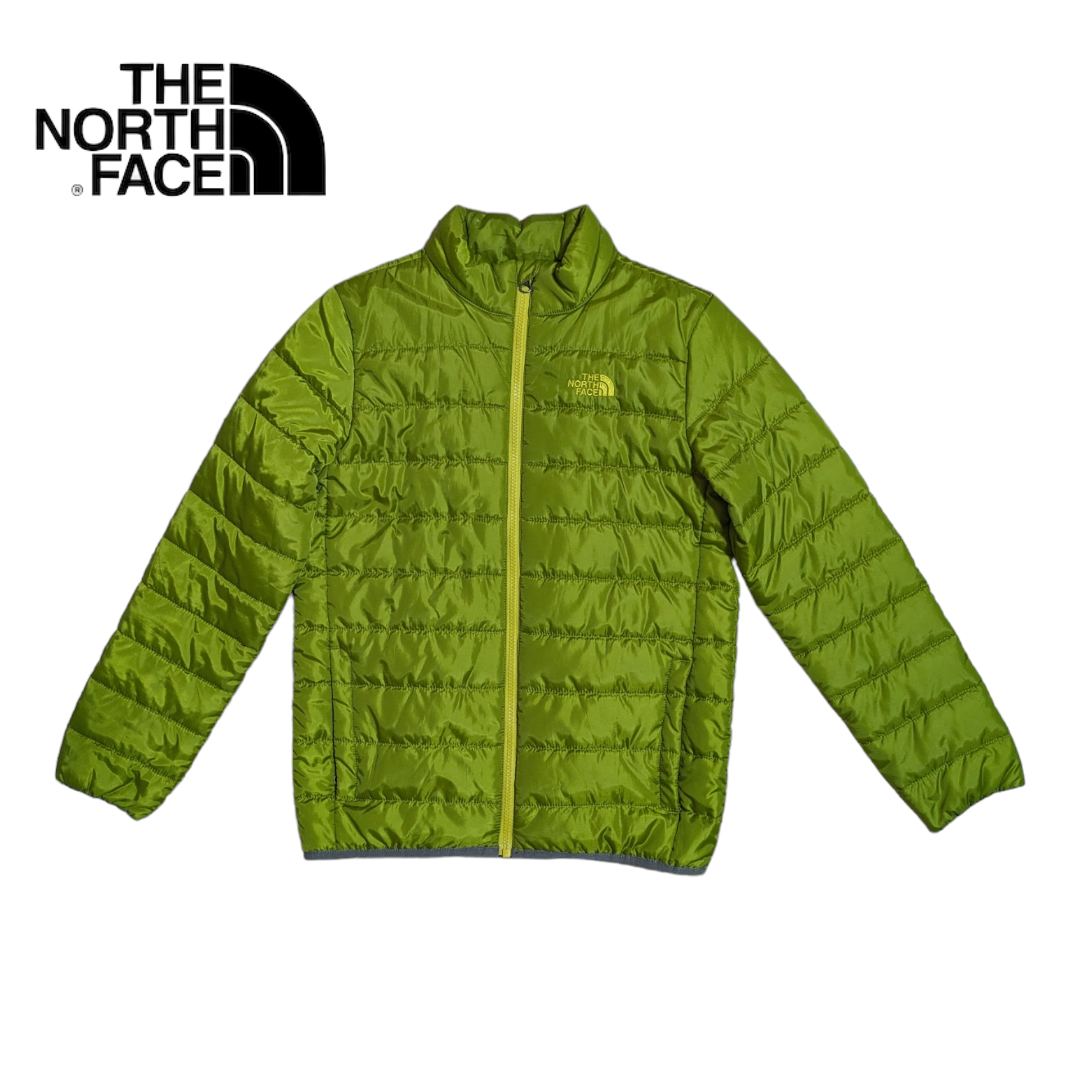 THE NORTH FACE グリーン ダウン パテッドジャケット