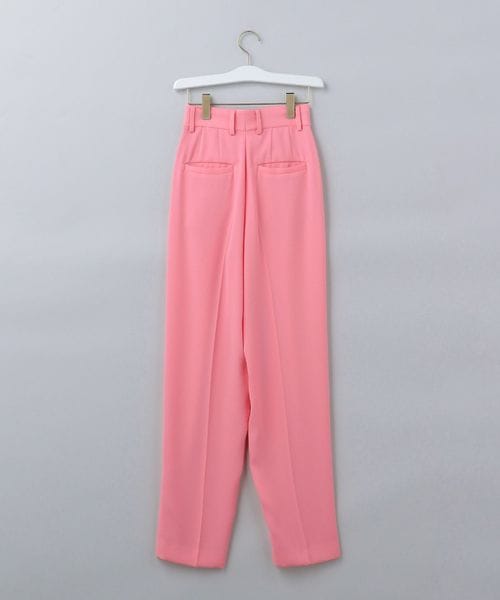 ＜6(ROKU)＞GEORGETTE TUCK PANTS
