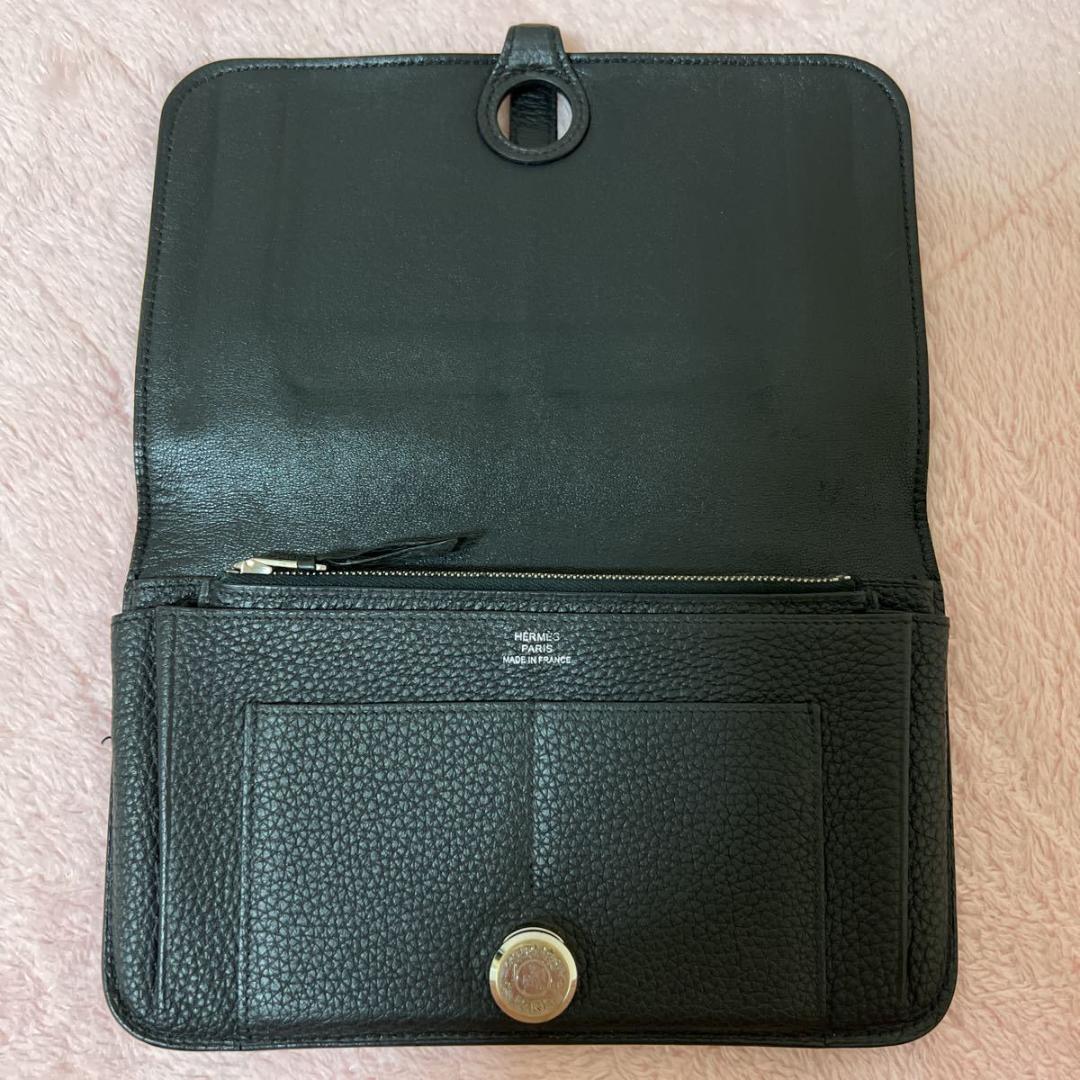 【美品】 エルメス ドゴンGM コインケース付 財布 トゴ 2つ折り財布