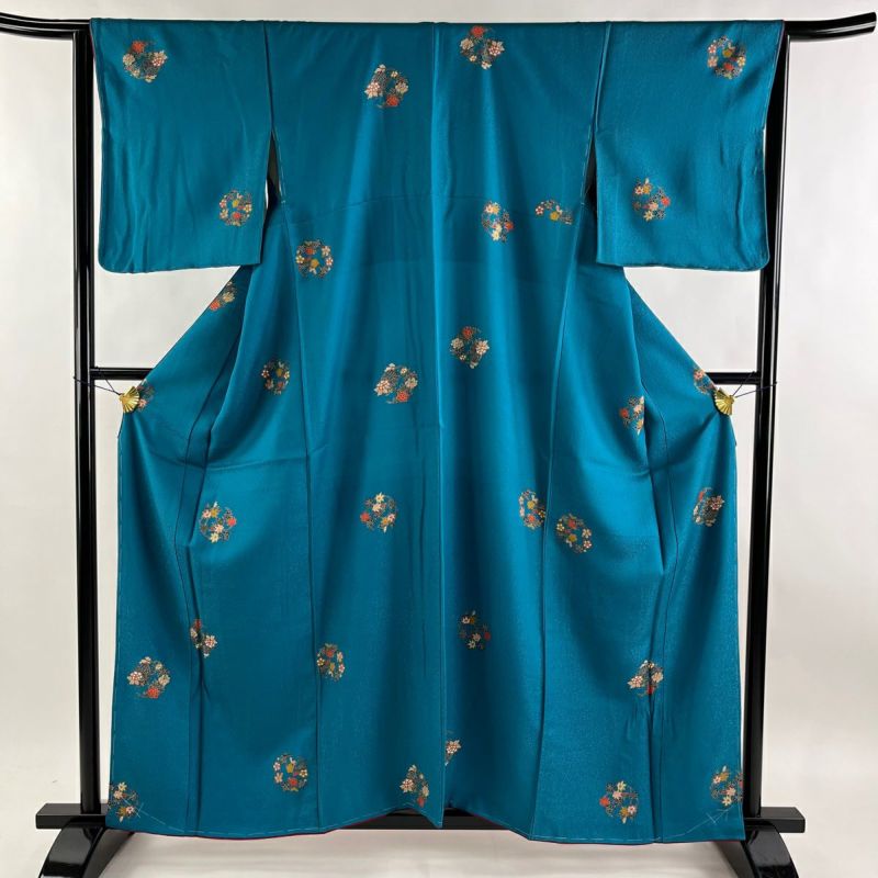 小紋 身丈155cm 裄丈66.5cm M 正絹 美品 名品