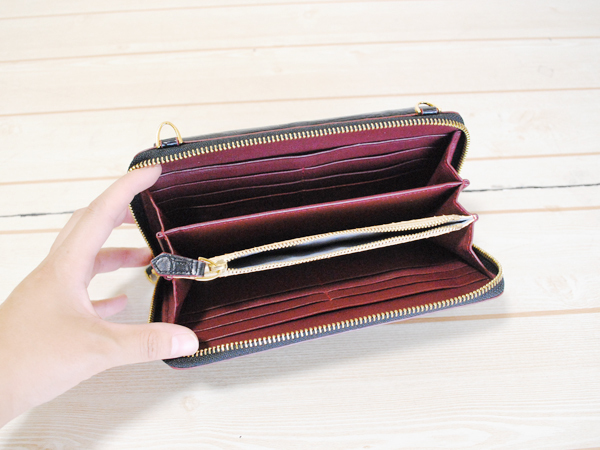 アルムコ マットクロコダイル長財布